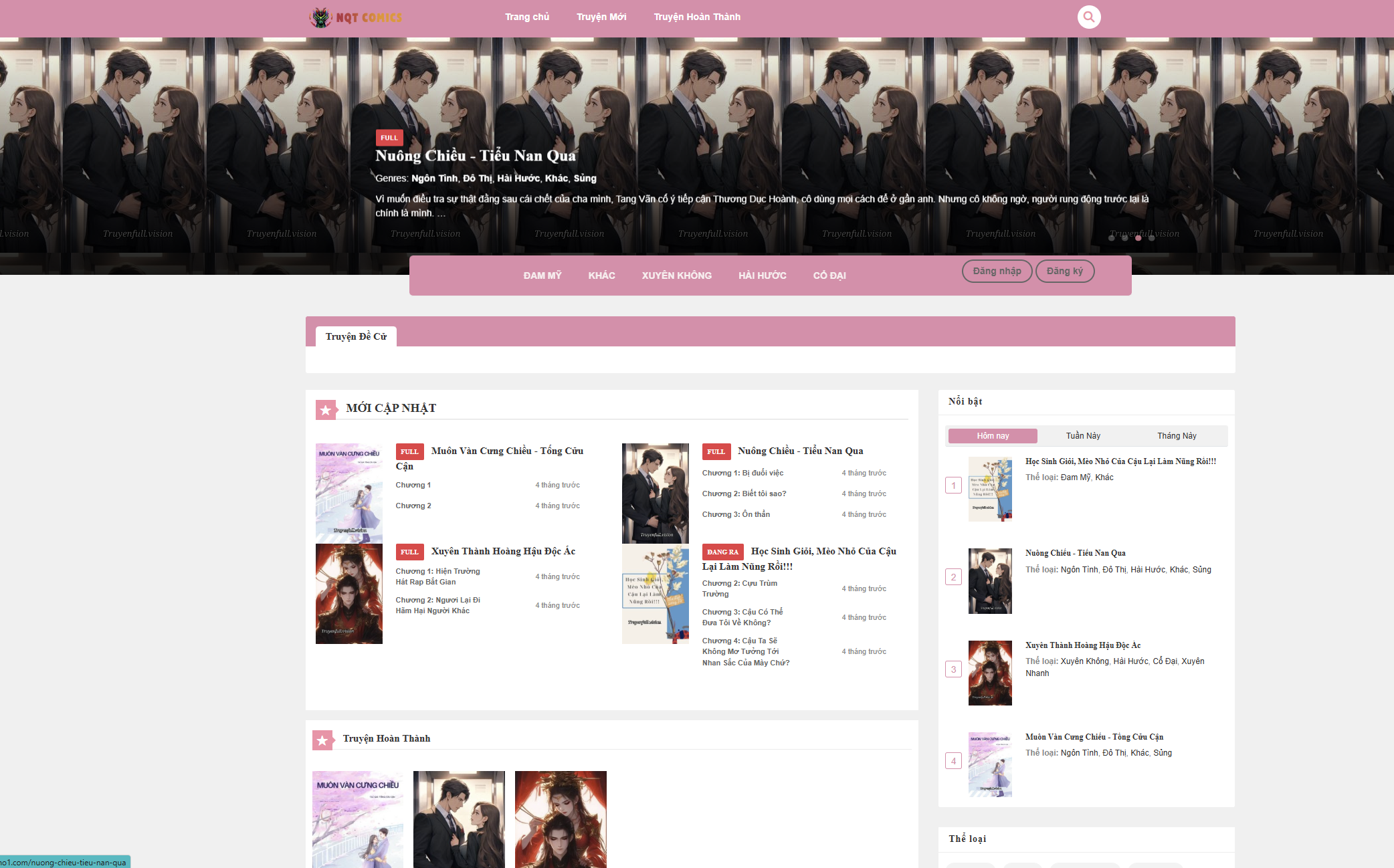 Source Code Web Truyện Laravel v12 (TruyenFull) - Full SRC Truyện Chữ SEO | NQT Dev